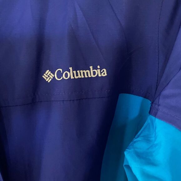 Columbia Omni-Tech Waterproof Jacket Blue Womens S Windbreaker - Picture 3 of 8